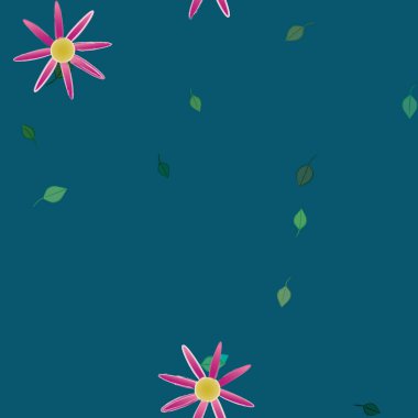 Yaprakları pürüzsüz arkaplan, vektör illüstrasyonu