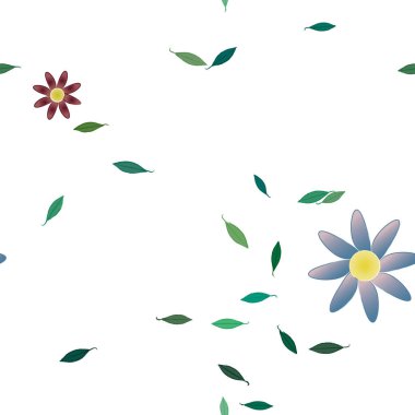 Çiçeksiz arka plan, vektör illüstrasyonu