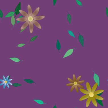 Çiçeksiz arka plan, vektör illüstrasyonu