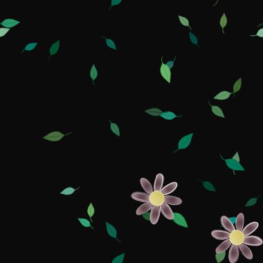 Çiçeksiz arka plan, vektör illüstrasyonu