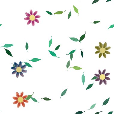 Çiçeksiz arka plan, vektör illüstrasyonu