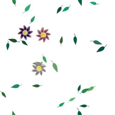 Çiçeksiz arka plan, vektör illüstrasyonu