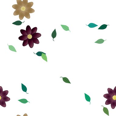 Çiçeksiz arka plan, vektör illüstrasyonu