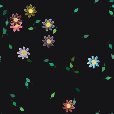 Çiçeksiz arka plan, vektör illüstrasyonu