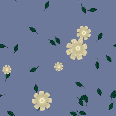 Yaprakları pürüzsüz arkaplan, vektör illüstrasyonu