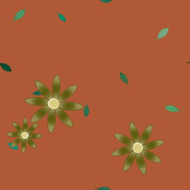 Çiçeksiz arka plan, vektör illüstrasyonu