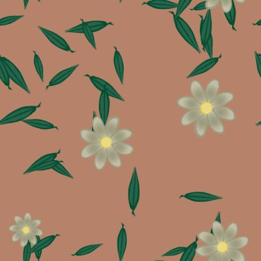 Çiçeksiz arka plan, vektör illüstrasyonu