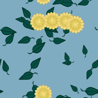 Çiçeksiz arka plan, vektör illüstrasyonu