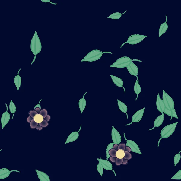 Hermoso Fondo Sin Costura Floral Ilustración Vectores — Vector de stock