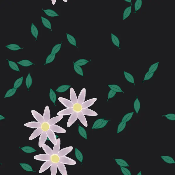 Hermoso Fondo Sin Costura Floral Ilustración Vectores — Archivo Imágenes Vectoriales