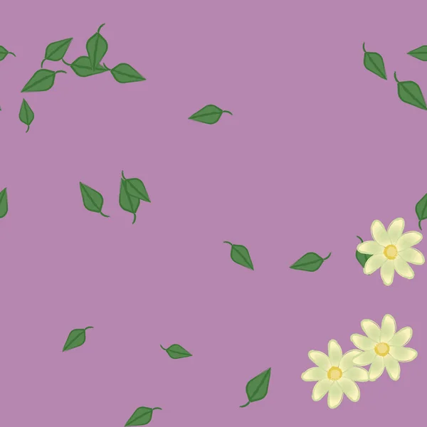 Hermoso Fondo Sin Costura Floral Ilustración Vectores — Vector de stock