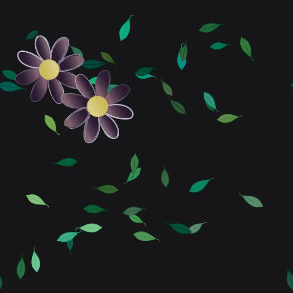 Hermoso Fondo Sin Costura Floral Ilustración Vectores — Vector de stock