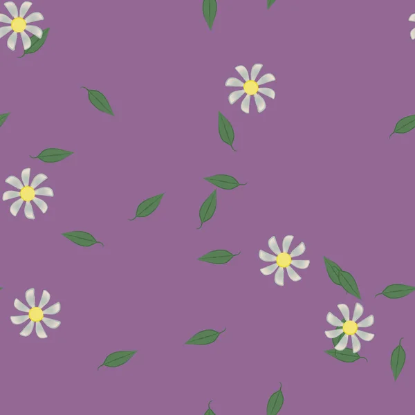 Hermoso Fondo Sin Costura Floral Ilustración Vectores — Vector de stock