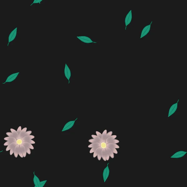 Beau Fond Floral Sans Couture Illustration Vectorielle — Image vectorielle