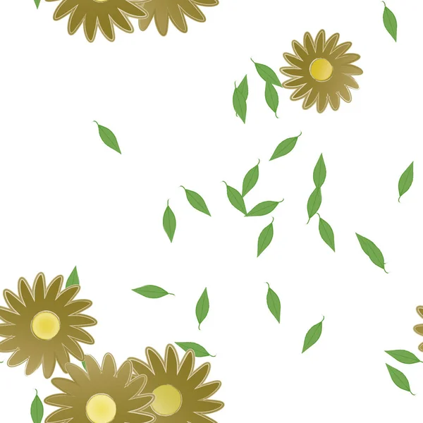 Schöne Florale Nahtlose Hintergrund Vektorillustration — Stockvektor