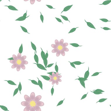 Çiçeksiz arka plan, vektör illüstrasyonu