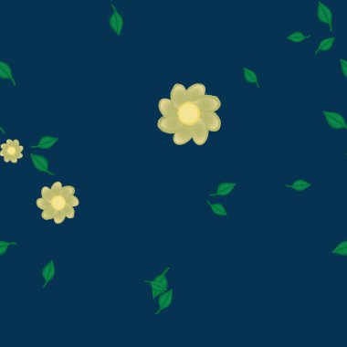 Yaprakları pürüzsüz arkaplan, vektör illüstrasyonu