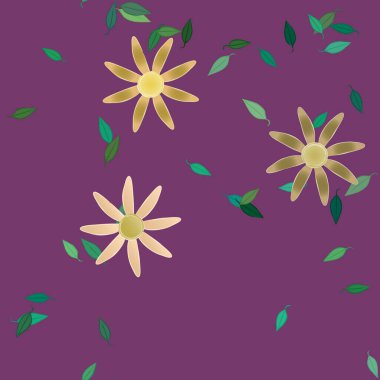 Çiçeksiz arka plan, vektör illüstrasyonu