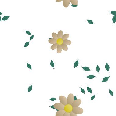 Yaprakları pürüzsüz arkaplan, vektör illüstrasyonu