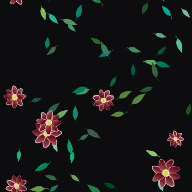 Çiçeksiz arka plan, vektör illüstrasyonu