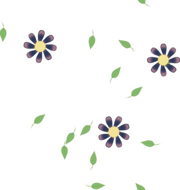 Yaprakları pürüzsüz arkaplan, vektör illüstrasyonu