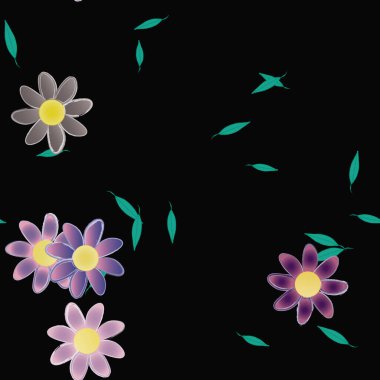 Çiçeksiz arka plan, vektör illüstrasyonu