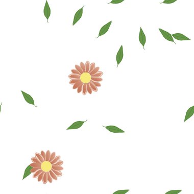 Çiçeksiz arka plan, vektör illüstrasyonu