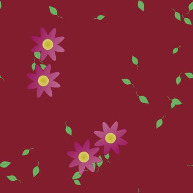 Çiçeksiz arka plan, vektör illüstrasyonu