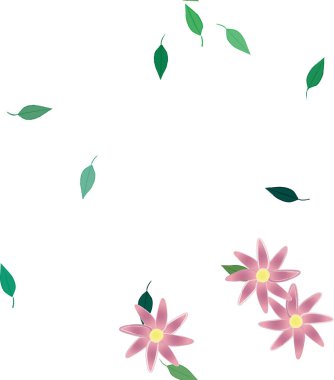 Çiçeksiz arka plan, vektör illüstrasyonu