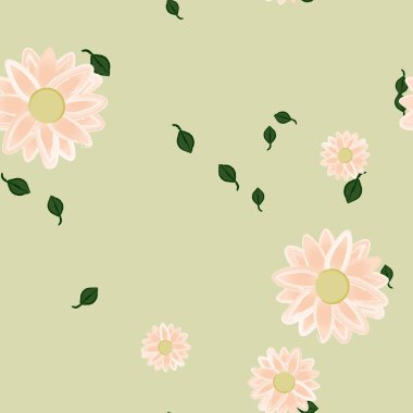 Çiçeksiz arka plan, vektör illüstrasyonu