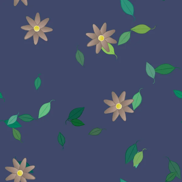 Beau Fond Floral Sans Couture Illustration Vectorielle — Image vectorielle