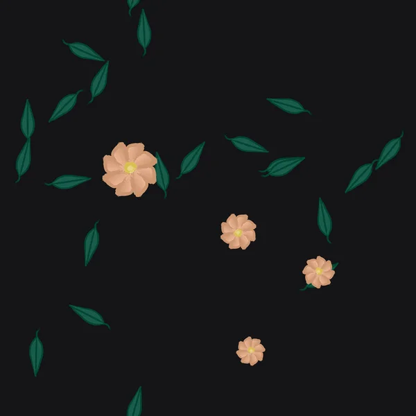 Beau Fond Floral Sans Couture Illustration Vectorielle — Image vectorielle