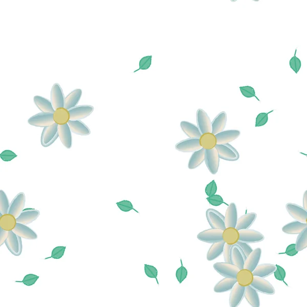 Schöne Florale Nahtlose Hintergrund Vektorillustration — Stockvektor