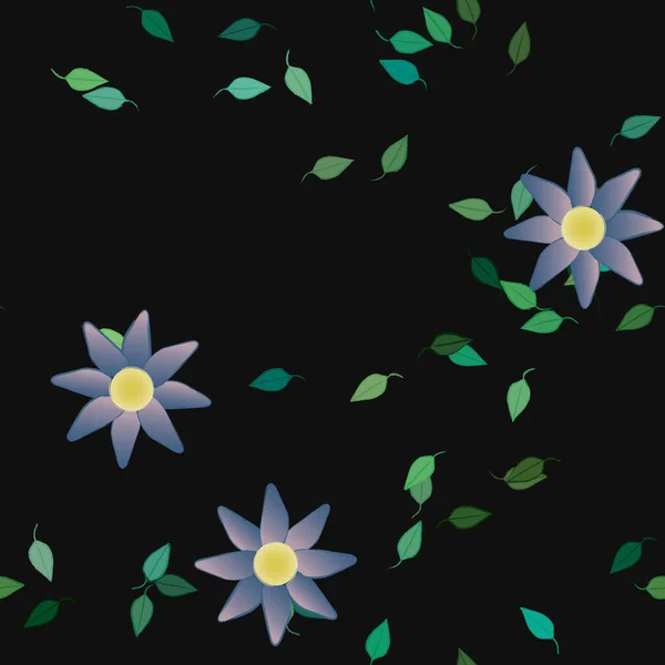 Красивый Цветочный Фон Векторная Иллюстрация Цветы — стоковый вектор