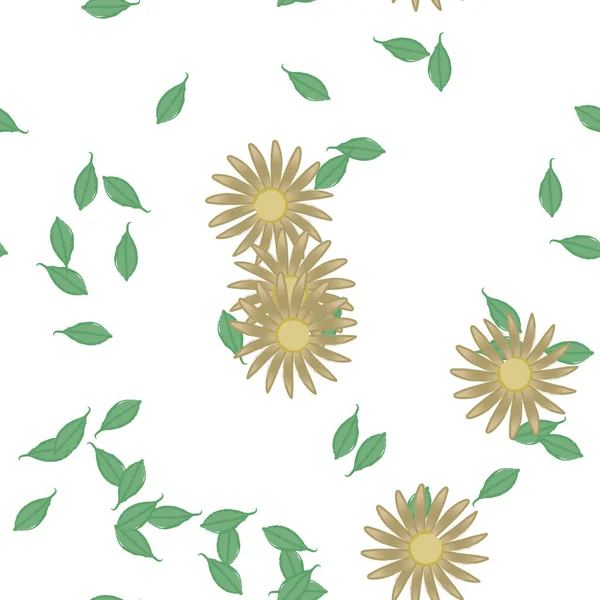 Beautiful Floral Seamless Background Vector Illustration — Stock Vector