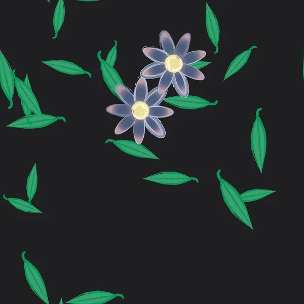 Beau Fond Floral Sans Couture Illustration Vectorielle — Image vectorielle