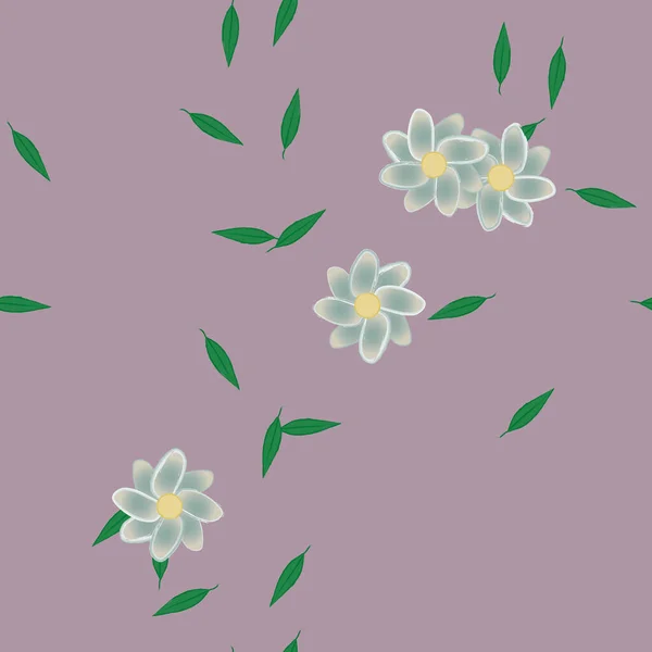 Beau Fond Floral Sans Couture Illustration Vectorielle — Image vectorielle