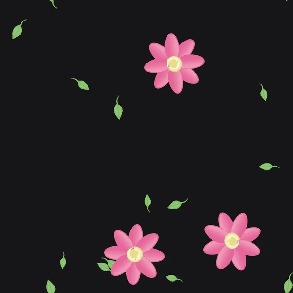 Hermoso Fondo Sin Costura Floral Ilustración Vectores — Vector de stock