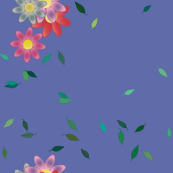 Beau Fond Floral Sans Couture Illustration Vectorielle — Image vectorielle