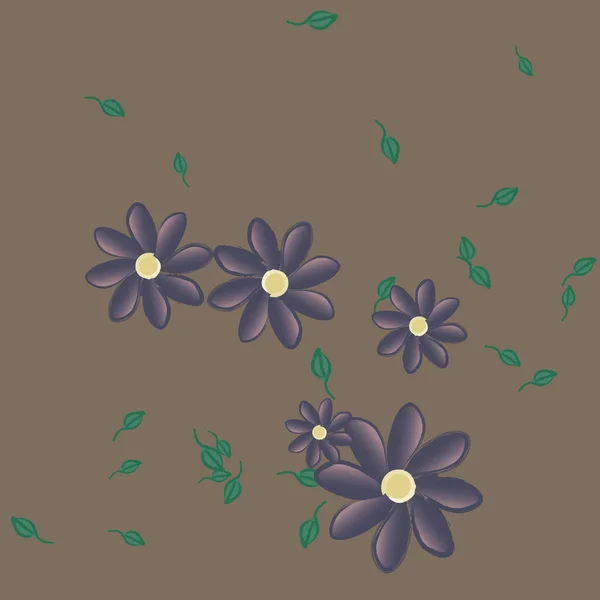 Beautiful Floral Seamless Background Vector Illustration — Stock Vector