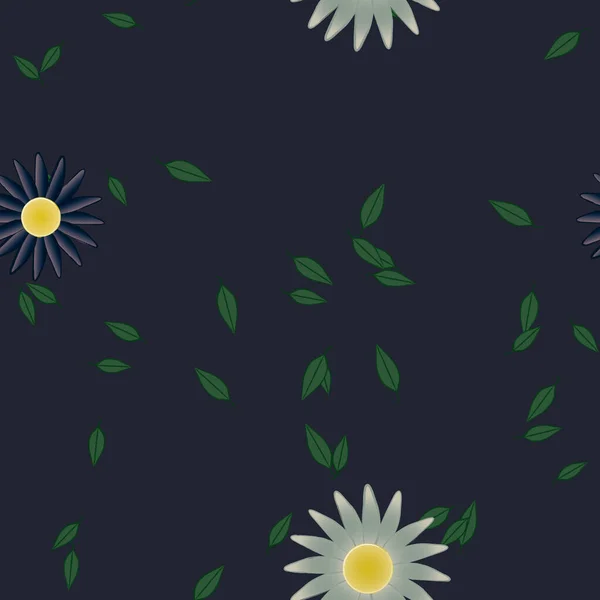 Hermoso Fondo Sin Costura Floral Ilustración Vectores — Vector de stock