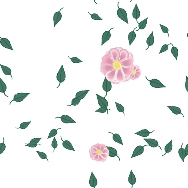 Hermoso Fondo Sin Costura Floral Ilustración Vectores — Vector de stock