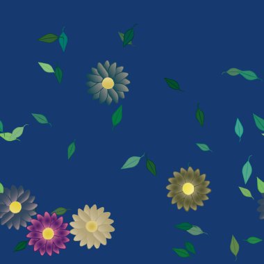 Çiçeksiz arka plan, vektör illüstrasyonu