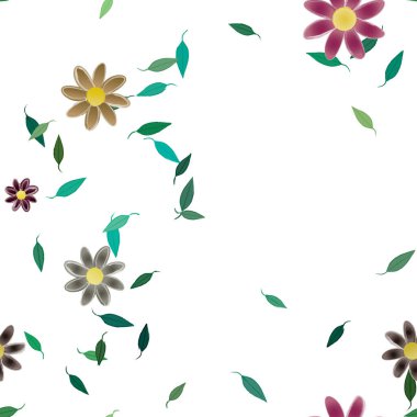 Çiçeksiz arka plan, vektör illüstrasyonu