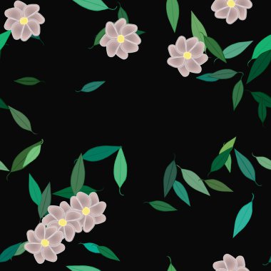 Çiçeksiz arka plan, vektör illüstrasyonu