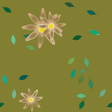 Çiçeksiz arka plan, vektör illüstrasyonu