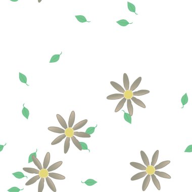 Yaprakları pürüzsüz arkaplan, vektör illüstrasyonu