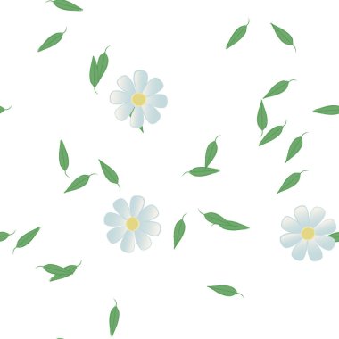 Yaprakları pürüzsüz arkaplan, vektör illüstrasyonu