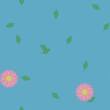 Yaprakları pürüzsüz arkaplan, vektör illüstrasyonu