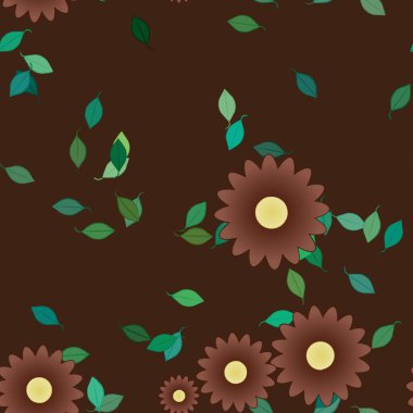 Çiçeksiz arka plan, vektör illüstrasyonu